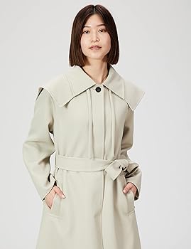 FRAY I.D ライトステンカラーコート　アイボリー　サイズ0 FRAY I.D（フレイアイディー）の「バルマカンロングコート